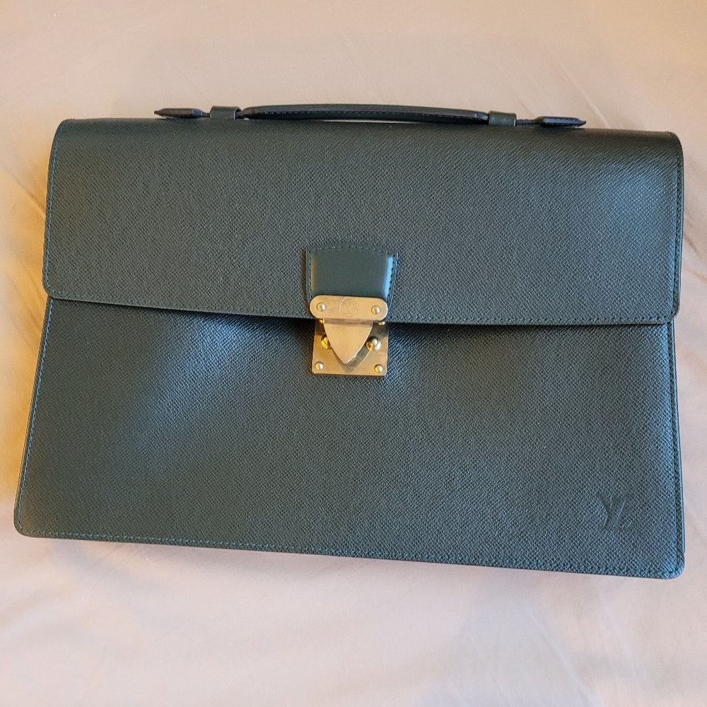 Serviette Kourad Epicea- Green Portfolio Business Bag